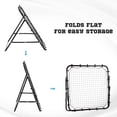 thumbnail image 3 of Black Volleyball Rebounder Net - Football Training Aid | Adjustable Angle, Durable Steel Frame | Backyard Sports Practice Tool - 37.8" x 31.5", 3 of 7