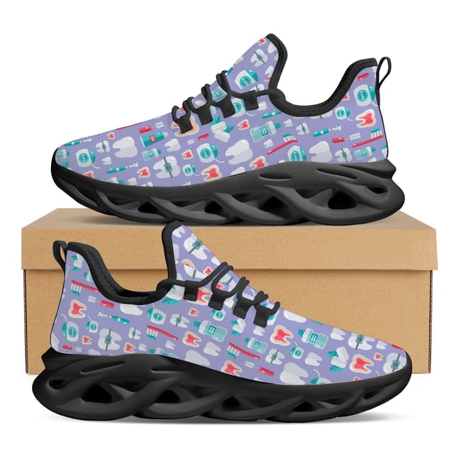 Zapatillas de deporte blancas con cordones para mujer, zapatos planos con estampado médico de enfermera y dibujos animados, de moda