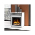 thumbnail image 2 of Bush Business Furniture Studio C Floor Standing Electric Indoor Fireplace with Shelf 24"W White, 2 of 8