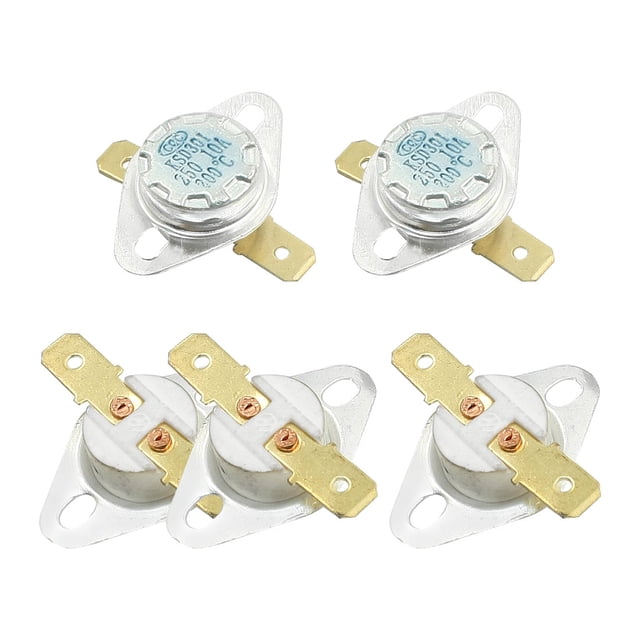 Unique Bargains 5 x NC Ceramic Temperature Switch Thermostat 200 Degree Celsius KSD301