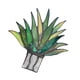 thumbnail image 3 of Naiovety 1x Mini acrílico Aloe planta en maceta decoración jardín adorno DIY decoración clásica Decoración, 3 of 6