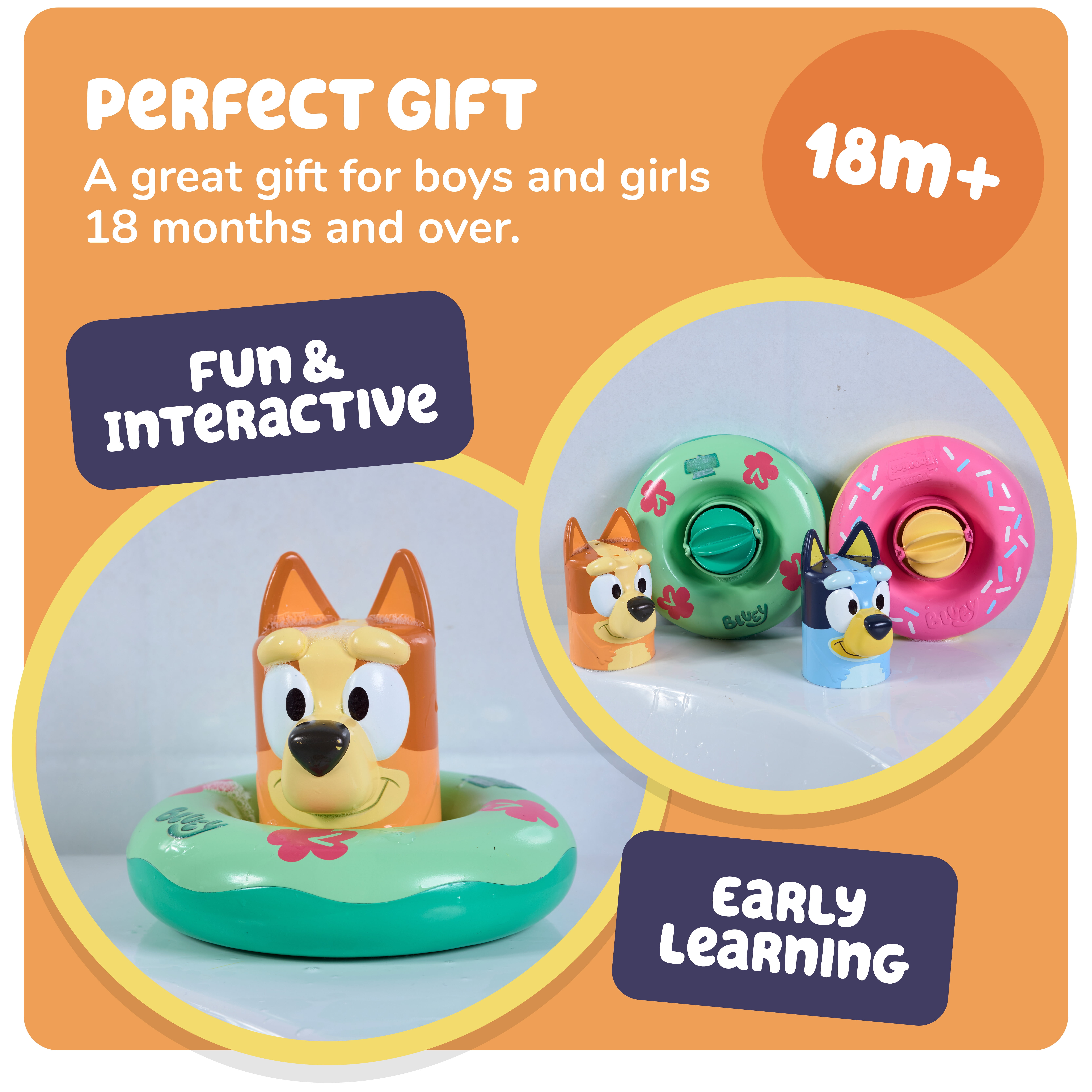 Toomies Bluey Bath Toys - Splash & Float Bingo
