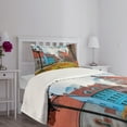 thumbnail image 5 of Ambesonne Victorian Quilted Bedspread Set 2 Pcs, Old City Riga Latvia, Twin Size, Multicolor, 5 of 6