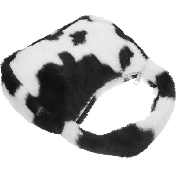 COSMOBETTY Women Handbag Plush Tote Handbag Small Shoulder Bag Fashion Simple Style 1Pc