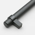 thumbnail image 2 of GlideRite 5 in Screw Center Knurled Euro Solid Steel Bar Pull (Pack of 10) - Matte Black, 2 of 3