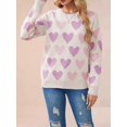 thumbnail image 4 of Women Long Sleeve Sweater Autumn Crew Neck Dressy Casual Soft Knit Pullover Tops Trendy  L, 4 of 8