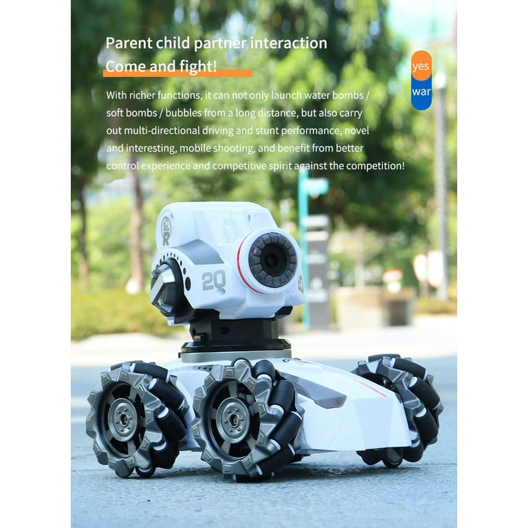 2.4G RC Car Toy 4WD Water Bomb Tank RC Toy Shooting Competitive Gesture  Controlled Tank Remote Control Drift Car Kids Boy Toys