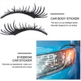 thumbnail image 3 of 2 pares de pestañas para faros de coche, pegatinas para faros de coche, pegatinas divertidas para el cuerpo, decoración para coche (negro) TUNC Sencillez, 3 of 5