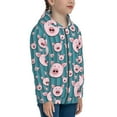 thumbnail image 5 of Kdxio Funny Pig Faces Pattern Kids Boys Girls Zip Up Hoodie 3D Printed Hooded Sweatshirt Hoody Coat with Pocket 7-12 Y-Medium, 5 of 6