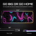 thumbnail image 3 of Mouse pad gaming Gerlos RGB LED 80x30 cm resistente al agua, 3 of 7