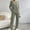 A_Green, variant on 2 Piece Outfits for Women Long Sleeve Knit Sweater Top and Wide Leg Pants Ribbed Lounge Matching Set Fall Winter Wine XL