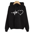 thumbnail image 3 of Women's Plus Size Printed Hoodie Sweatshirt with Drawstring - Stylish Slouchy Blouse for Comfort and Fashion, 3 of 3