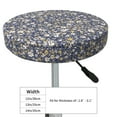 thumbnail image 4 of Xecao's Daisies Flowers Print Stool Covers offer stylish, washable protection for PU round bar stools, perfect for home or commercial use., 4 of 7