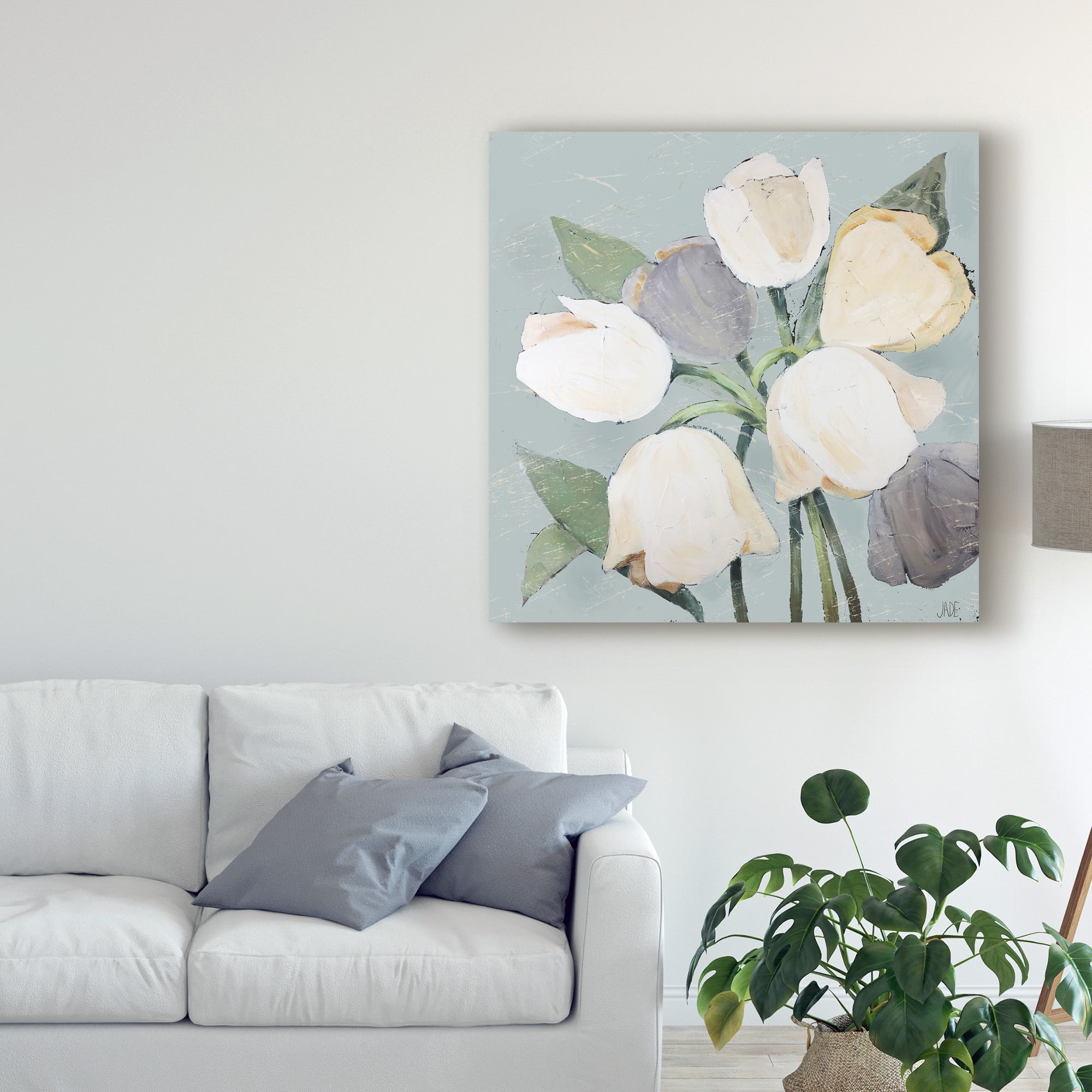 French Tulips I' Canvas Art by Jade Reynolds
