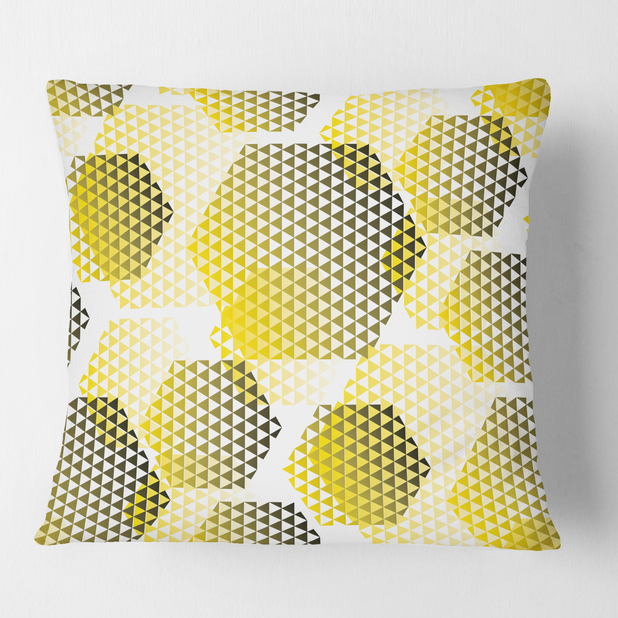 Designart Retro Hexagon Pattern XI' Mid-Century Modern Throw Pillow - 16x16