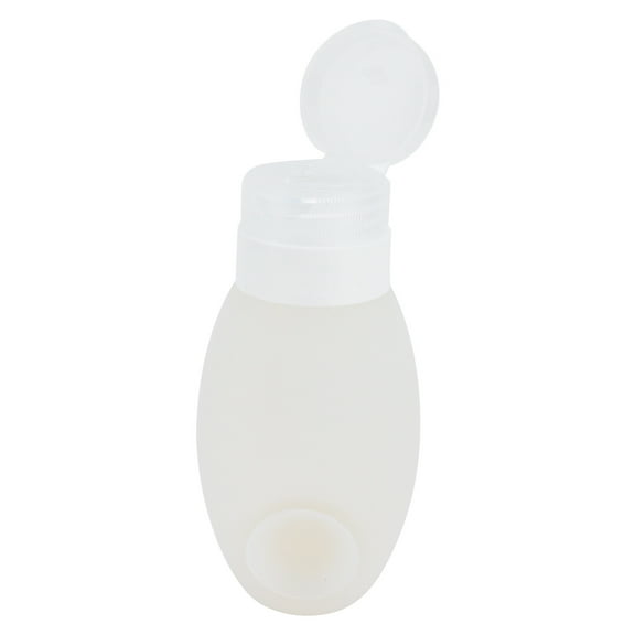 Innovative Travel Bottle with Suction Cup Portable Silicone Cosmetic Storage Bottle for OutdoorWhite
