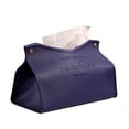 thumbnail image 2 of CSCHome PU Material Tissue Box Cover Leather Facial Tissue Dispenser Napkin Box for Kitchen Office, 2 of 5
