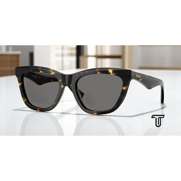 BURBERRY BE4435 410681 Yellow Havana Dk Grey Polarized 53 mm Women's Sunglasses
