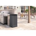 thumbnail image 3 of Suncast 36 Gallon Trash Hideaway – Outdoor Resin Storage for Patio/Deck, Peppercorn, 3 of 7