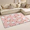thumbnail image 2 of Coolnut Lightweight Soft Area Rugs 60 x 39 inch (5'x 3'3"), Cute Bear Flower Heart Floor Mat for Kids Playing Room Hardwood Floor Living Room Nursery Rugs, 2 of 6