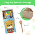 thumbnail image 5 of Juguete de Alimentacion Montessori Bimi Boo Madera 27 Piezas con Cuchara, 5 of 5