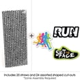 thumbnail image 2 of Big Dot of Happiness Set The Pace - Running - Paper Straw Decor - Track, Cross Country or Marathon Party Striped Decorative Straws - Set of 24, 2 of 7