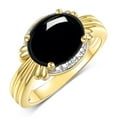 thumbnail image 1 of RYLOS Bagues pour Femmes Bague en or Jaune 14K 12X10MM Pierre Précieuse & Diamants, Excellente Bague pour Doigt Moyen Ou Pointeur, Cabochon d'Octobre, Taille 10, 1 of 7