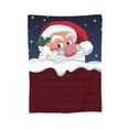 thumbnail image 7 of DouZhe Ultra-Soft Micro Fleece Lightweight Flannel Bed Blanket, Christmas Santa Claus Chimney Print Cozy Warm Throw Blankets, 60"x50", 7 of 7