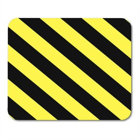 Yellow Access Caution Diagonal Pattern Accident Attention Barrier Best Mousepad Mouse Pad Mouse Mat 9x10 inch
