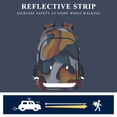 thumbnail image 5 of FORMRS Unisex School Backpack 17" Student Travel Bag with Laptop Compartment, Abstract Wavy, 5 of 7