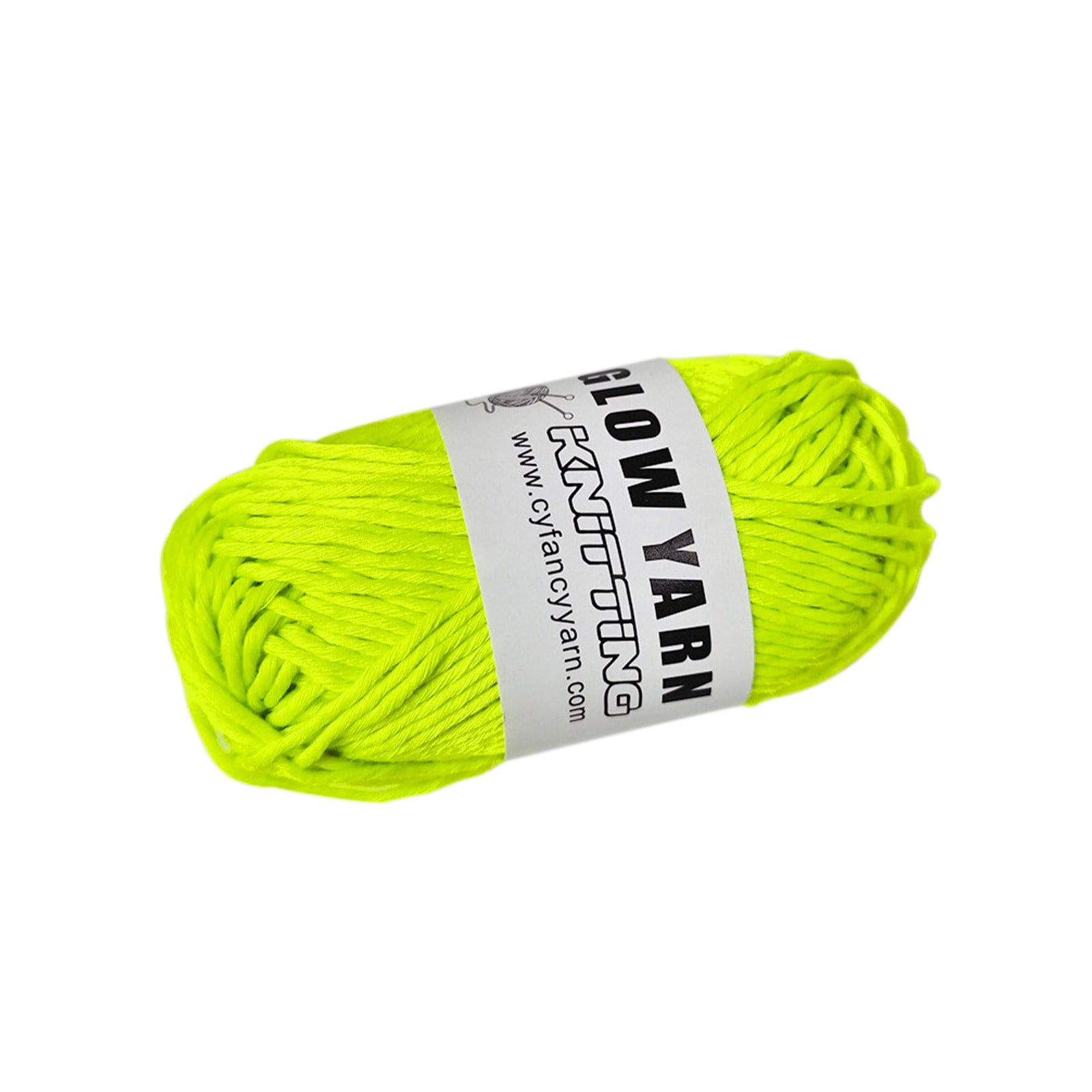 Wovilon Glow in The Dark Yarn for Crochet - Fluorescent Luminous Scrubby  Thread Knitting Glowing Yarn for Crocheting - Sewing Supplies for Knitting