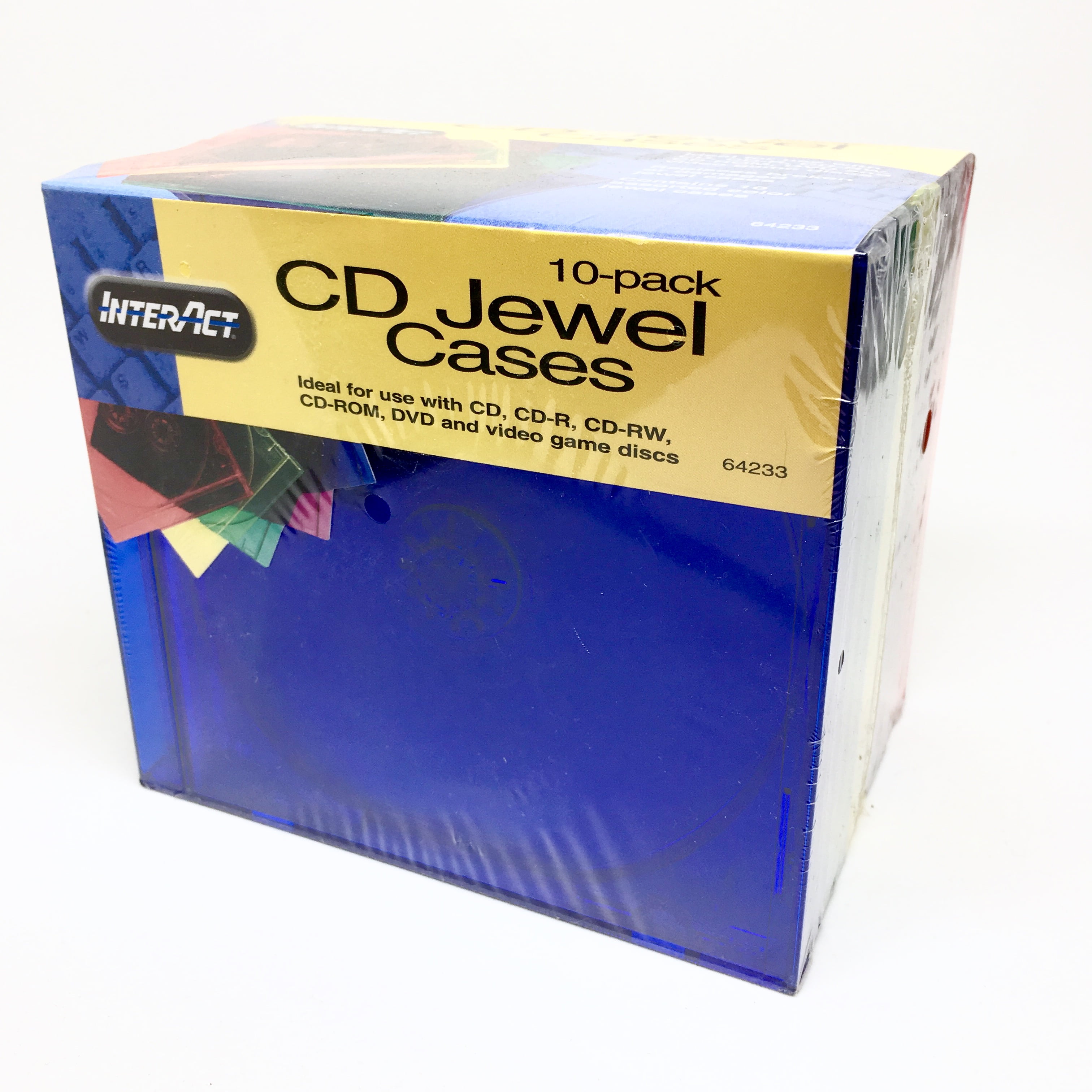 JEWEL CASE Standard 10.4MM Regular PREMIUM with Assorted colour Tray ...