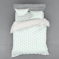 thumbnail image 1 of Ambesonne Autumn Bedding Set 4 Pcs, Yellow Oak Leaves Art, Queen, Mint Green and Beige, 1 of 3