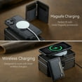 thumbnail image 4 of Wallet Case for iPhone 16 Plus,Compatible with MagSafe for Men Women,Detachable Magnetic Wallet Phone Case with Card Holder,Kickstand,PU Leather Shockproof Anti-fall Phone Case,Black, 4 of 12