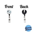 thumbnail image 3 of Two Sharks Yin Yang Retractable Reel ID Badge Key Card Name Tag Holder with Clip, 3 of 7