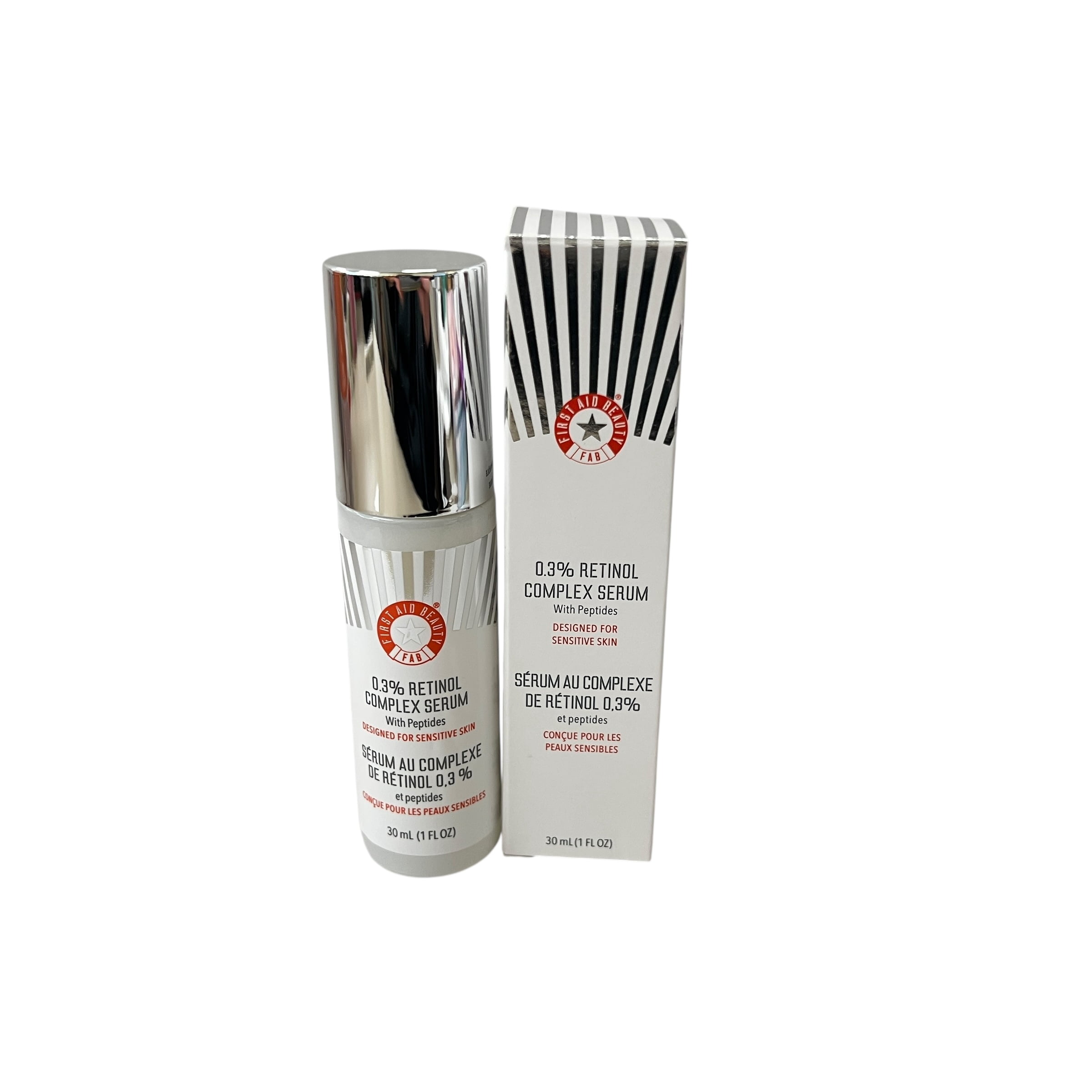 First Aid Beauty 0.3% Retinol Complex Serum with Peptides Color: None Size: N/A