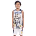 thumbnail image 3 of Jurassic World Boys Character Graphic Basketball Jersey and Shorts Set, 2-Piece, Sizes 4-12, 3 of 15