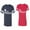 Men Navy / Women Red, variant on Fashion Prince Princess Matching Couple Cotton Jerseys (Men Navy / Women Black) (Men S / Women S)