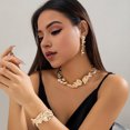 thumbnail image 2 of Kkkded Necklace Women's Irregular Liquid Shape Electroplated Solid Color Punk Style Stainless Necklace - for Party, Clavicle, 2 of 7