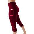 thumbnail image 2 of Gomelly Ladies Summer Shorts High Waist Mini Trousers Stretchy Bottoms Women Casual Running Short Hot Pants Elastic Yoga Pant Wine Red L, 2 of 3