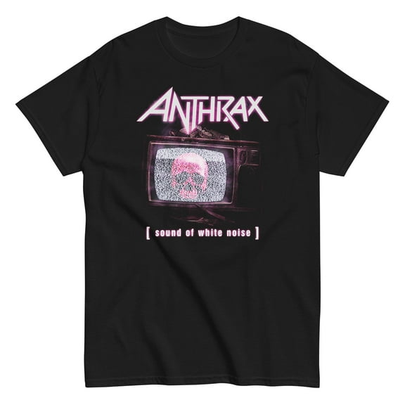 Anthrax - Skull TV Unisex T-Shirt - Black - Small