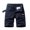 Dark Blue, variant on Men’s Cargo Shorts Men's Work Shorts Pockets Zipper Button Shorts Solid Color Fashion Casual Loose Fit Outdoor Running Workwear Pants Black XL