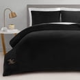 thumbnail image 1 of Juego de edredón Juicy Couture, terciopelo negro, doble o doble, XL, 2 piezas, 1 of 7