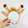 thumbnail image 2 of Tocado de animal de Halloween, diadema de jirafa, tocado peludo, accesorios de decoración para fiesta de mascarada, horquilla, 2 of 5