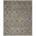 thumbnail image 3 of SAFAVIEH Hudson Augustine Geometric Shag Area Rug, Grey/Ivory, 8' x 10', 3 of 7