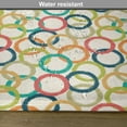 thumbnail image 6 of Ambesonne Hipster Place Mats Set of 4, Colorful Doodle Circles, Standard Size, Multicolor, 6 of 6