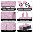 thumbnail image 3 of Teacher Tote Bag,Pink Unicorns Flamingos Pattern Teacher Utility Tote Bag,Large Work Tote Bags for Women with Multiple Pockets,Top Zipper Closure,13.8x10.6x6.7 Inch, 3 of 5