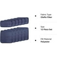 thumbnail image 6 of SUNCROWN  12 Piece Outdoor Patio Cushion Covers Replacement, Outdoor Cushion Slipcovers(6 Seat Covers and 6 Back Covers) with Zipper for Outdoor Furniture, Patio Sofa Couch(Dark Blue), 6 of 7