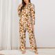 thumbnail image 2 of Balery Burger Conjunto de Pijama con Estampado para Mujer, Conjunto de Dos Piezas con Manga Larga, Ropa de Dormir Suave con Bolsillos, Pijamas Cómodos-Large, 2 of 7