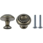 Symmetry Round Rope Knobs, 2pk, Pewter